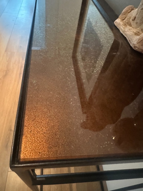 Image 1 of Heavy 'aged' mirror wandtafel