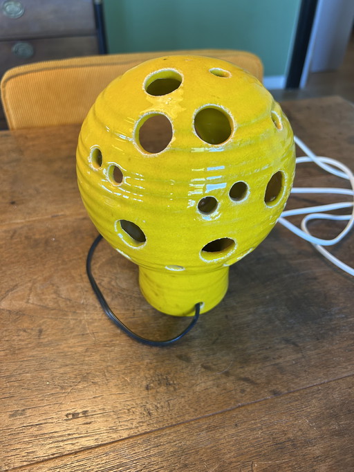 Staande Lamp Vintage Geel