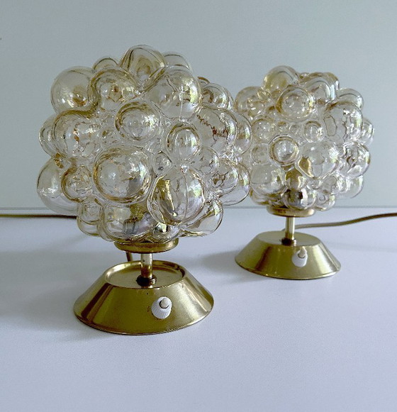 Image 1 of 2x Limburg Bubble Glas Lamps