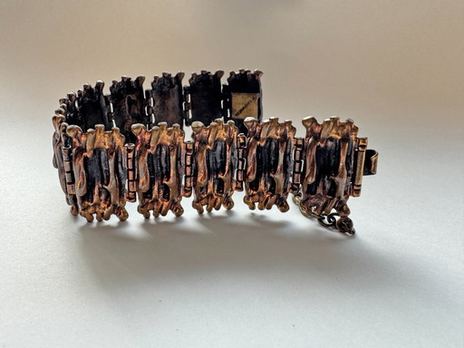 vintage jewelry P. Sarpaneva Finland Brutalist style