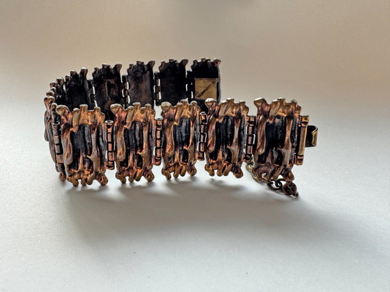 Image 1 of vintage sieraden P. Sarpaneva Finland Brutalistische stijl