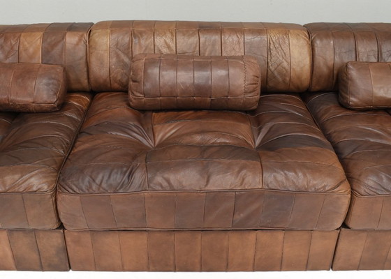 Image 1 of De Sede DS88 Sectional Sofa in Cognac Brown Leather - Switzerland, 1970s