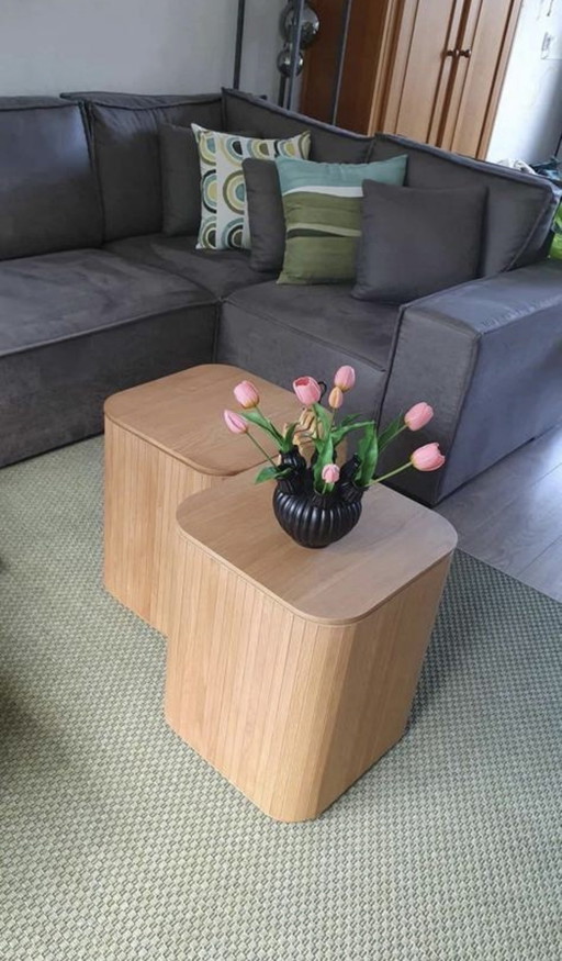 Set van 2 bijzettafels, nieuw in doos.