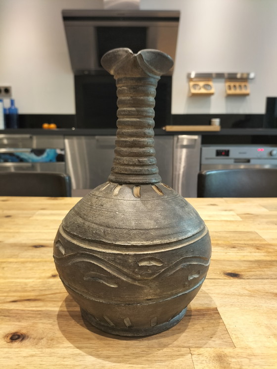 Image 1 of Signed ceramic jug vase