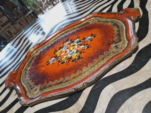 vintage Florentine tray