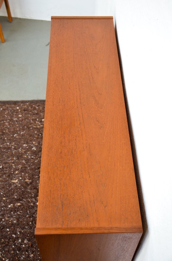 Image 1 of Vintage open bookcase, mid-century teak sideboard, Hundevad