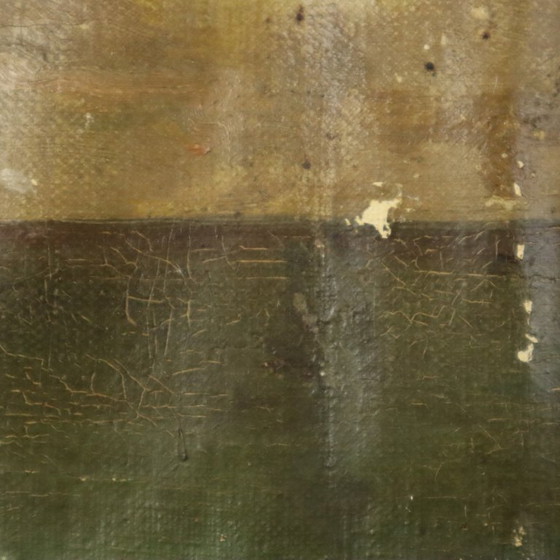 Image 1 of Antiek Schilderij Olie op Doek 1912