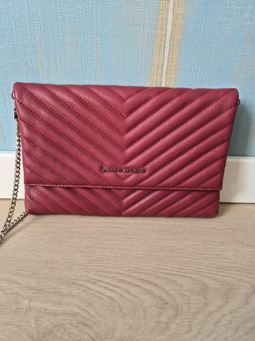 Bolso Karen Millen de piel roja