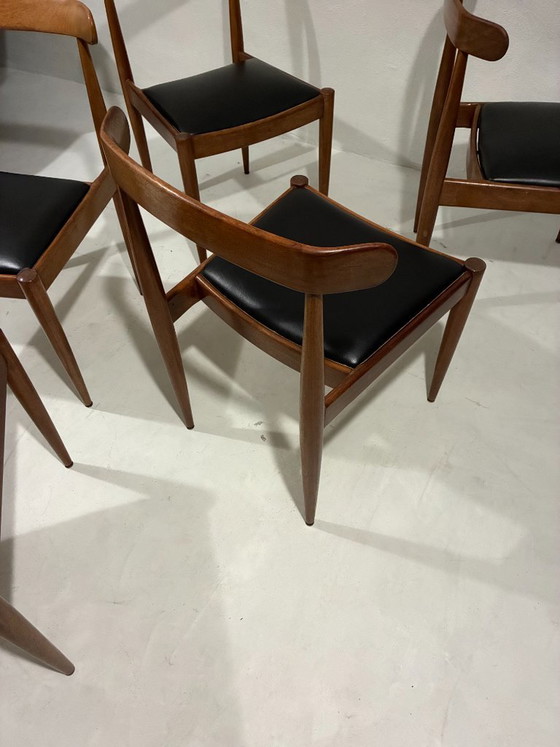 4 sedie Alfred Hendrickx modello '500' – belform, Sedie da pranzo, Wood, Leather (photo 5 of 6)