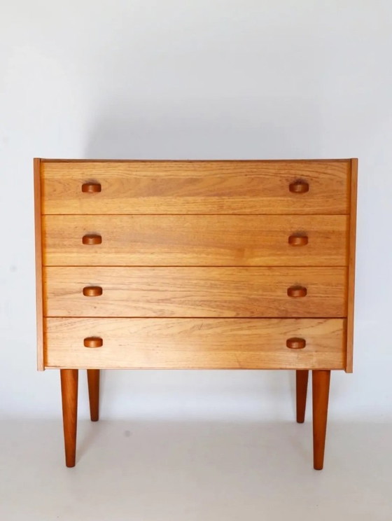 Image 1 of Cassettiera vintage in teak design danese Domino mobler