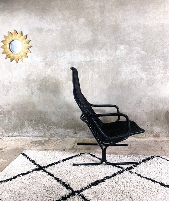 Image 1 of Poltrona modello 514 C in rattan di Dirk van Sliedregt per Gebroeders Jonkers Noordwolde, anni '60