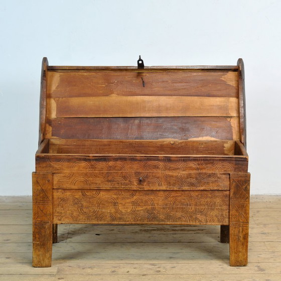 Image 1 of Antique Shepherd’s Chest, 1850’s