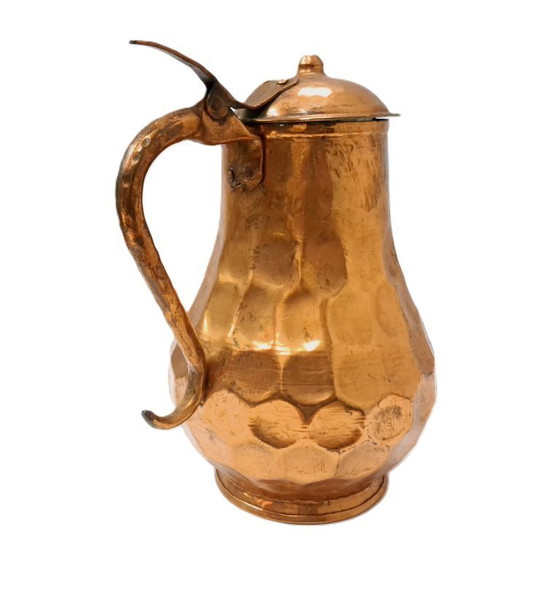 Image 1 of Brocca in rame d'epoca con coperchio