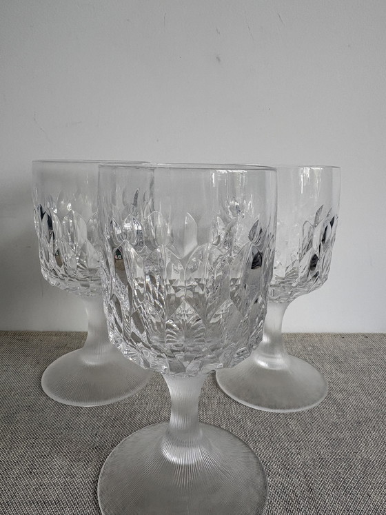 Image 1 of Verres à vin en cristal vintage Peill & Putzler 3x