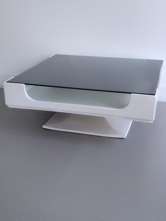 Image 1 of Tavolino da caffè vintage in stile spaziale o tavolino da caffè