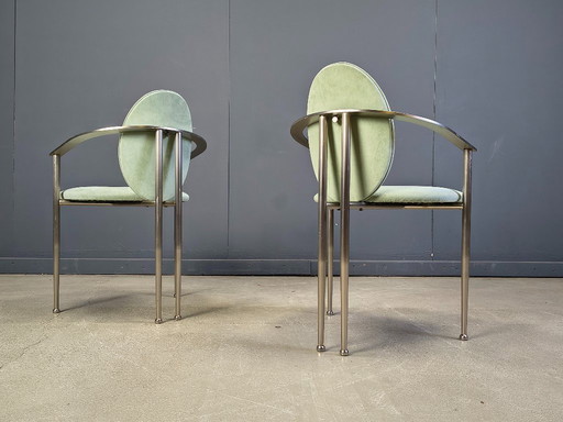 Vintage Esszimmerstühle von Belgo Chrom, 6er-Set - 1980er Jahre