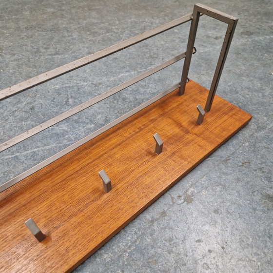 Image 1 of Appendiabiti da parete vintage in teak, anni '60