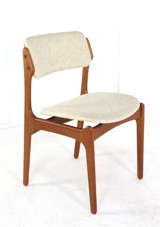 Set of 6 Erik Buch O.D. mobler model 49 chairs vintage Danish