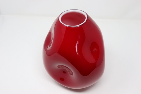 Image 1 of Vaso italiano in vetro artistico di Murano, anni '70