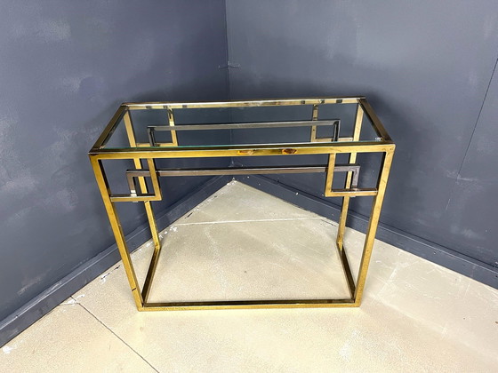 Image 1 of Console en laiton et chrome, 1970