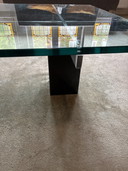 Design de table basse rétro en verre