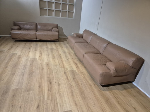 Cassina 707 Fiandra sofa set - Vintage - Leather - Design -ZGAN