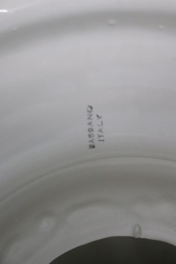 Image 1 of Colonna in ceramica bianca di Bassano, Italia anni '80