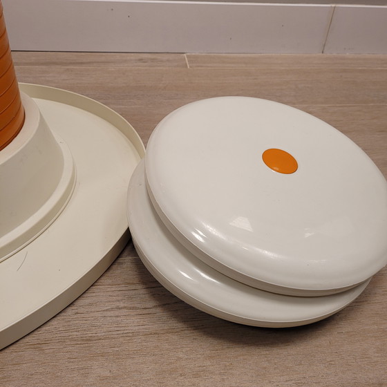 Image 1 of “Tam Tam / Diabolo” Table and Stool Game, After Henry Massonnet, Space Age, 70's – Italy