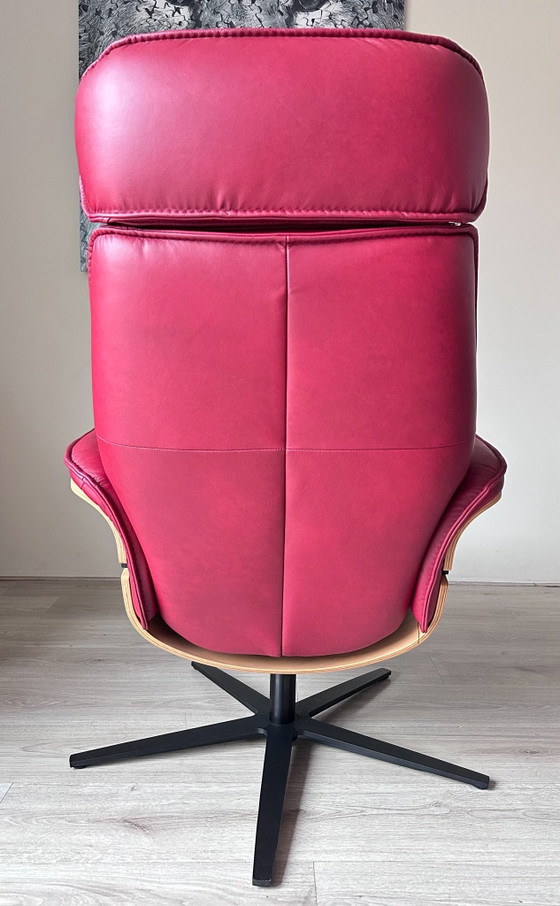 Musterring MR276 Design Sessel, Leder, Holz, Braun, Modern (Foto 10 von 12)