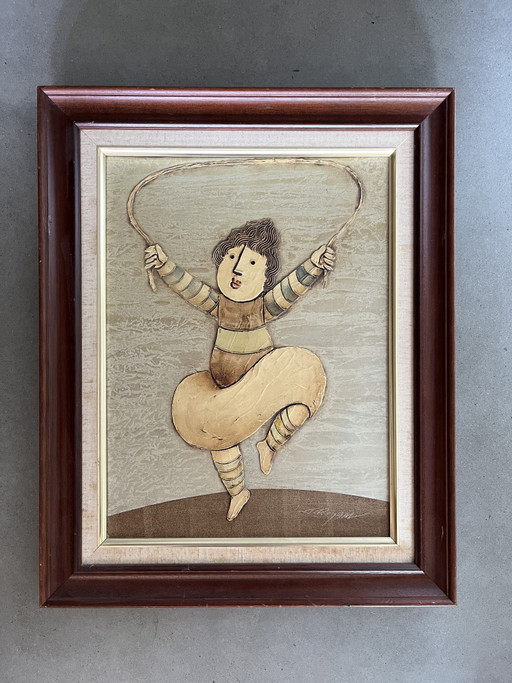 Set of 2 Framed, Signed, Joyce Royal Paintings – schilderijen tekeningen, Canvas (photo 2 of 6)