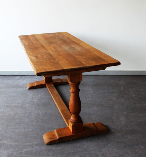 Image 1 of Monastery table, rustic style, early 20th century.
