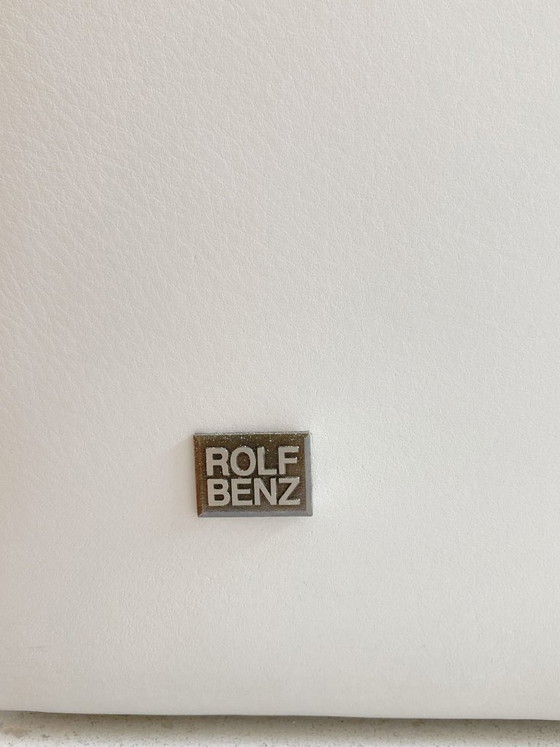 Image 1 of Rolf Benz 620 Essbank, ecrufarbenes Leder, neuwertiger Zustand
