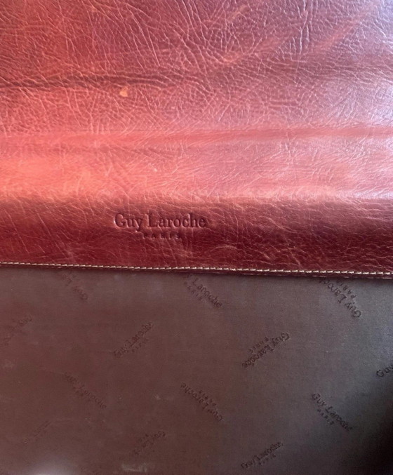 Guy Laroche Paris Vintage : Imposant Cartable Porte-Documents en Cuir - Unisexe – Autres sacs, Calfskin (photo 4 of 12)