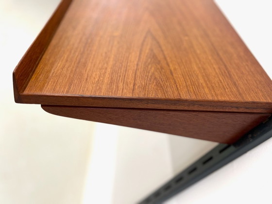 Image 1 of Étagère à magazines vintage en teck par Kai Kristiansen pour le système mural modulaire FM.