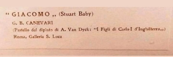 Image 1 of PRINT van het portret van "Giacomo" Baby Stuart.