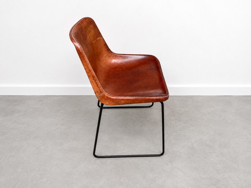 6x Soly Luna 'Giron' dining room chairs – eetkamerstoelen, Leather, Metal (photo 2 of 5)