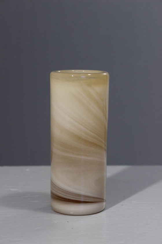 Image 1 of Roller vase alabaster style Maure Vieil Bob Le Bleis Mandelieu 1970s