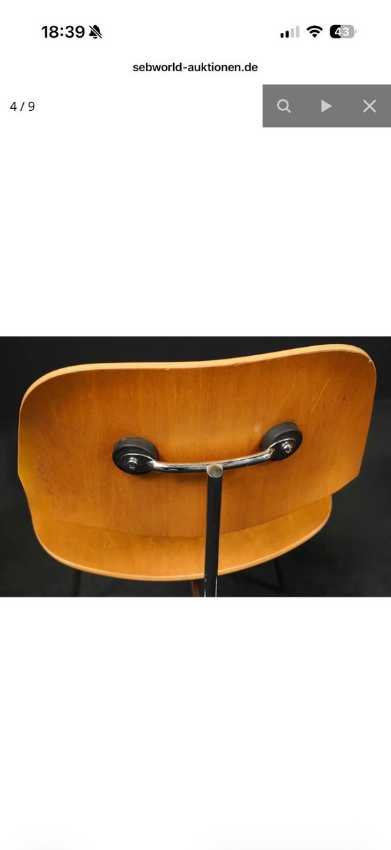Image 1 of 2 Vitra Plywood Group DCM Chairs