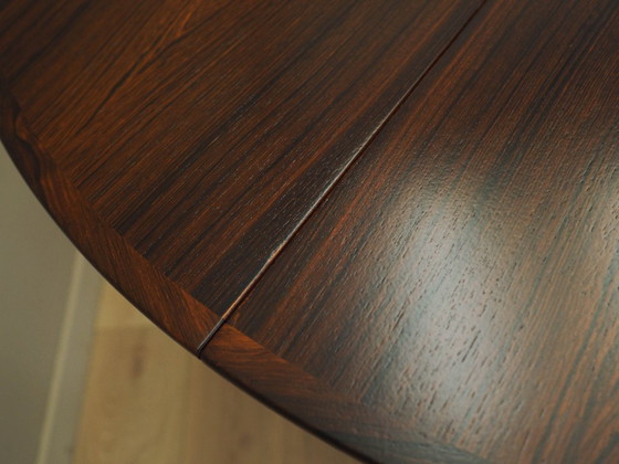 Image 1 of Round rosewood table, Danish design, 1960s, manufacturer: Gudme Møbelfabrik, designer: Ole Hald