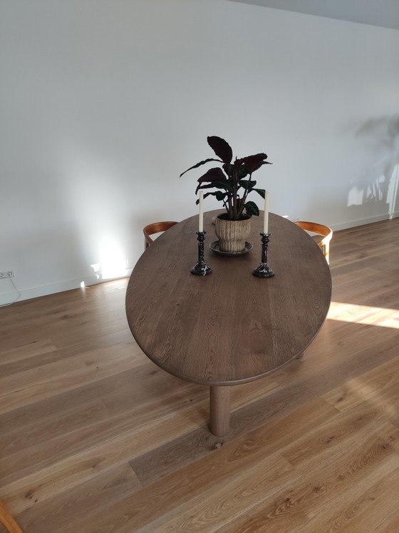 Image 1 of Wooden Oval Table Dykk 280 x 120, As New