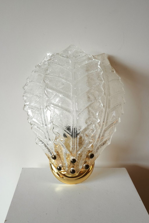 Lampada da parete in vetro di Murano | Italia, anni '80