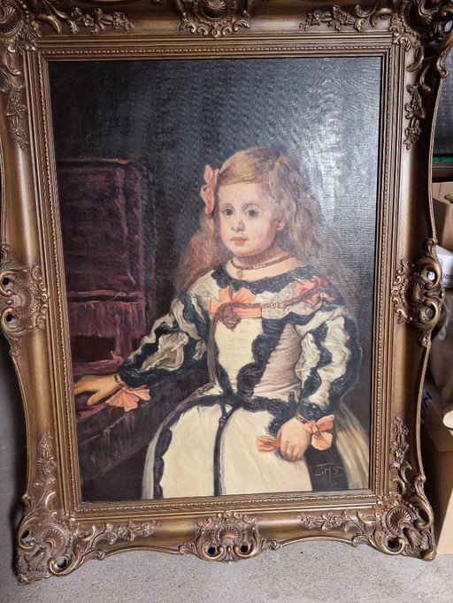 Reproduction de l'œuvre de Maria Marguerita 1651-1673
