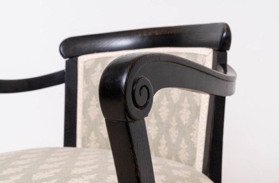Image 1 of Set van 2 Biedermeier fauteuils in rustieke, landelijke stijl, Oostenrijk, circa 1850
