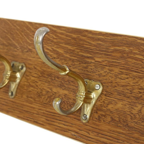 Vintage Rockabilly Kapstok Fifties Design Houtfineer Goud – Kapstokken, Metal, Wood (photo 10 of 17)