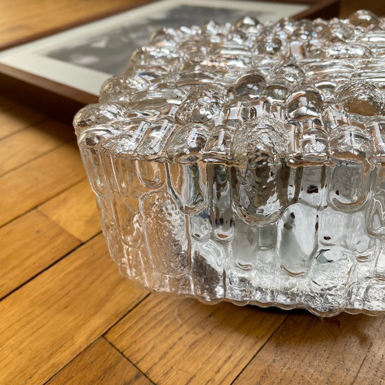 Image 1 of Lampada da parete/soffitto in vetro quadrato minimalista, anni '70-'80