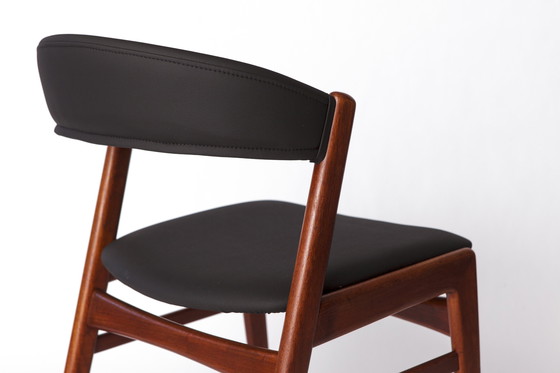 Image 1 of Vintage DUX 'Ribbon Back' Dining Chair | 1960s Swedish Design | Teak & Skai Upholstery | Mid-Century Modern