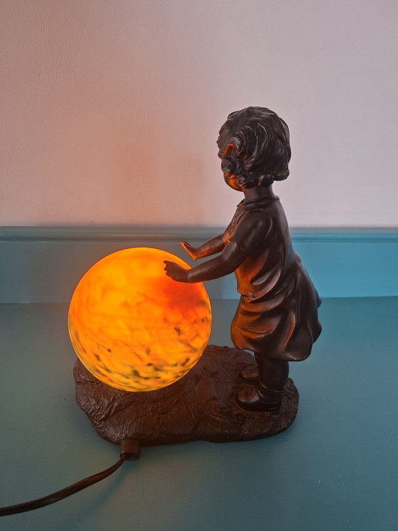 Image 1 of Vintage Art Nouveau tafellamp