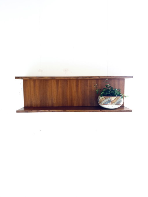Vintage teak wall shelf '60s