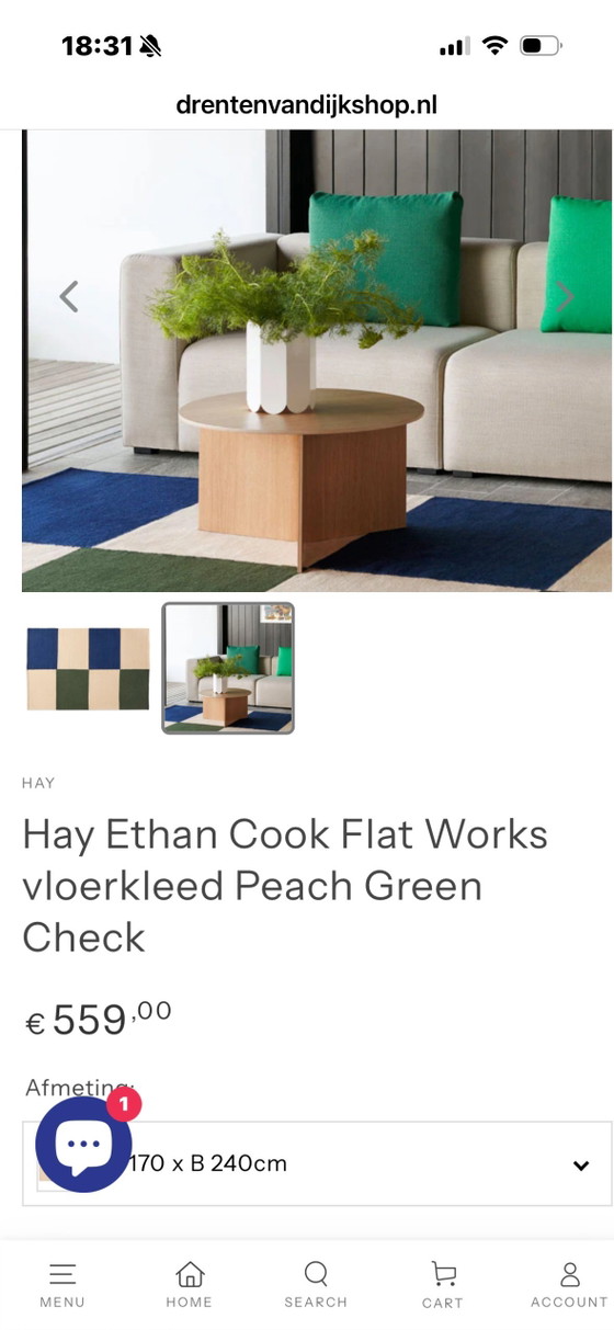 Image 1 of Tappeto piatto di Hay Ethan Cook