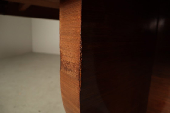 Image 1 of Art Deco Extending Dining Table with Sculptural Pedestal Base, circa 1930s